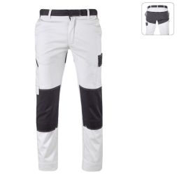 Konstant Bundhose MD-Stretch weiß/grau