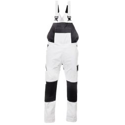 Konstant Latzhose MD-Stretch weiß/grau