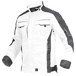 Leibwächter Bundjacke Flexline weiß/grau