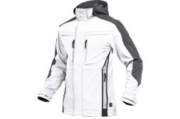 Leibwächter Softshelljacke Flexline weiß/grau
